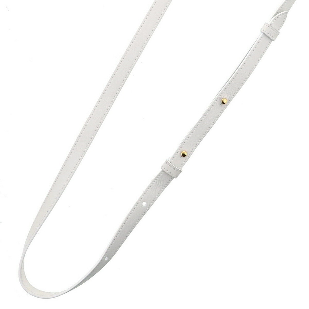 CELINE Teen Cabas de Shoulder Messenger Bag Triomphe White - Picture 5 of 6
